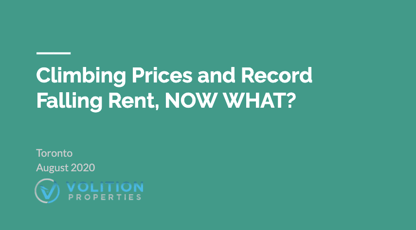 Climbing Prices and Record Falling Rents, NOW WHAT?
